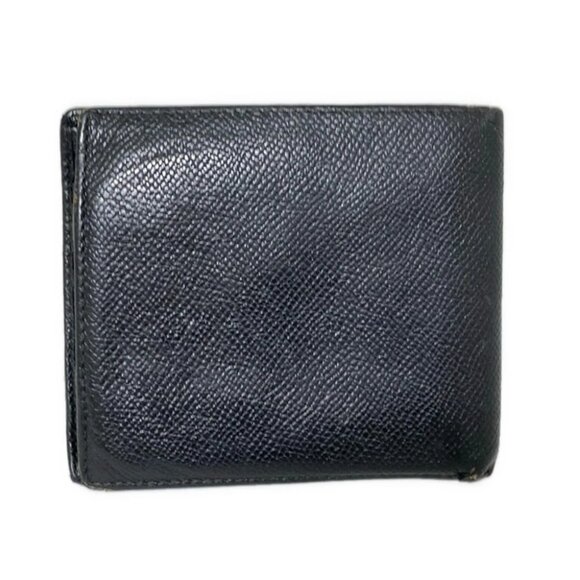Auth BVLGARI - Black Leather Bifold Wallet - Picture 1 of 10